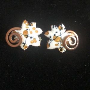 Vintage Matisse Renoir Copper Earrings